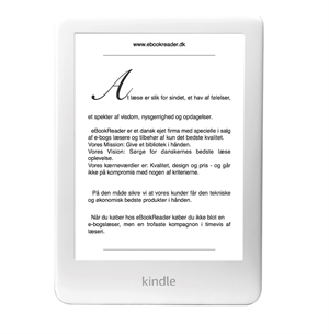 eBookReader Amazon Kindle 10 hvid forfra